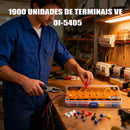 Kit Terminais Isolados 1900 Peças Awg Elétrico Profissional