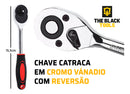 Combo Jogo Kit Ferramentas Profissional Crv 1/4 46 Peças