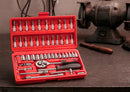 Combo Jogo Kit Ferramentas Profissional Crv 1/4 46 Peças