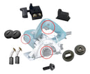 Kit Gatilho Flange E Carvão Da Serra Marmore Makita 4100nh