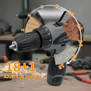 Kit Parafusadeira Furadeira 2 Em 1 12v C/maleta E 2 Baterias