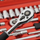 Kit Ferramentas Soquetes 46 Peças Com Catraca Reversível