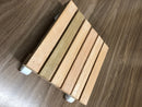 1 Un. Deck Madeira 30cm Móvel Rodinhas Não Riscam Porta Vaso