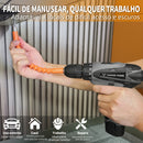 Kit Parafusadeira Furadeira 2 Em 1 12v C/maleta E 2 Baterias