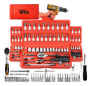 Combo Jogo Kit Ferramentas Profissional Crv 1/4 46 Peças