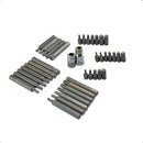 Jogo de Ferramentas Feron 40 Peças Bits Allen Torx Multidentado Aço Cromo Vanádio