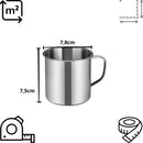 Kit 2 Polida Caneca Elegância Resistente 300ml