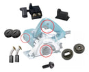 Kit Gatilho Flange E Carvão Da Serra Marmore Makita 4100nh
