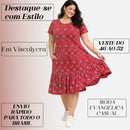 Vestido Midi Evangélico Plus Size Casual Básico Senhoras 52