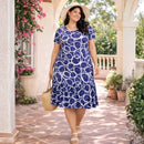 Vestido Midi Evangélico Plus Size Casual Básico Senhoras 52