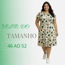 Vestido Midi Evangélico Plus Size Casual Básico Senhoras 52