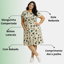 Vestido Midi Evangélico Plus Size Casual Básico Senhoras 52