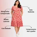 Vestido Midi Evangélico Plus Size Casual Básico Senhoras 52