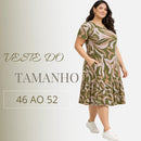 Vestido Midi Evangélico Plus Size Casual Básico Senhoras 52
