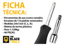 Kit Jogo De Ferramentas Completo C/ Soquetes Chaves Aço Crv Cinza
