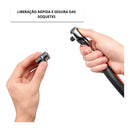 Maleta Kit Ferramentas Jogo Soquetes 53 Peças Bits Catraca Cor Laranja