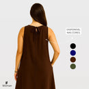 Vestido Soltinho Midi Rodado Confortável Elegante Plus Size