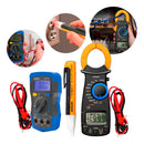 Kit Multímetro Digital Alicate Amperímetro E Caneta Detector