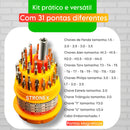Kit Jogo De Chaves Multiuso 31 Em 1 Mini Ferramentas Maleta Pequena De Chave De Fenda Precisão Portátil Compacto Stronex