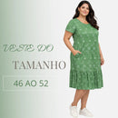 Vestido Midi Evangélico Plus Size Casual Básico Senhoras 52