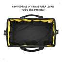 Bolsa de Ferramentas Multiuso Lupita Oxford 16 com varios Bolsos e Base Rígida Eletricista Serviços Gerais