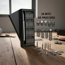 Kit Jogo De Ferramentas 24x1 Chave De Precisão Magnético
