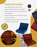 Kit Aneis Oring Milímetro Polegada Excelente Vedação 810 Pcs Azul E Vermelho Bradex
