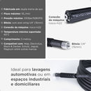 Mangueira Lavadora 5 metros Alta Pressão Compatível Wap 2200 Resistente Cor Preto