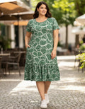 Vestido Midi Evangélico Plus Size Casual Básico Senhoras 52