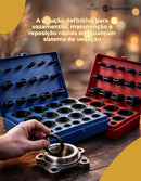 Kit Aneis Oring Milímetro Polegada Excelente Vedação 810 Pcs Azul E Vermelho Bradex