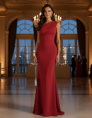 Vestido Social Longo Um Ombro Só Festa Elegante Tendência