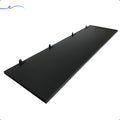 Prateleira Flutuante Madeira Preta 100x30cm Com Kit de Instalação