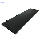 Prateleira Flutuante Madeira Preta 100x30cm Com Kit de Instalação