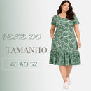 Vestido Midi Evangélico Plus Size Casual Básico Senhoras 52