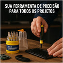 Kit Jogo Ferramentas 31 Peças Chaves Fenda Philips Torx Allen Estrela Precisão Cabo Emborrachado Imantado Estojo Organizador Reparos Eletrônicos Manutenção Celular Notebook