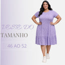 Vestido Midi Evangélico Plus Size Casual Básico Senhoras 52