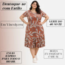 Vestido Midi Evangélico Plus Size Casual Básico Senhoras 52