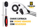 Kit Jogo De Ferramentas Completo C/ Soquetes Chaves Aço Crv Cinza