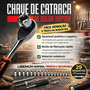 Kit Chaves Ferramentas Jogo Fenda Philips Catraca Soquete Allen 46 Peças com Maleta Completa Manual Ideal Mecânico Manutenção Casa Carro Profissional Resistente Portátil Compacto Quicko