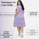 Vestido Midi Evangélico Plus Size Casual Básico Senhoras 52