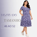 Vestido Midi Evangélico Plus Size Casual Básico Senhoras 52