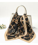 Lenço Cetim Feminino 70x70 Estampas Moda Chic
