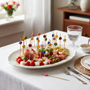 100 Picks Com Flores 9cm Decoração Para Festas Petisqueira
