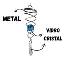 Captador De Energia Feng Shui Mobile Cristal