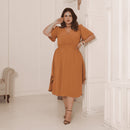 Vestido Transpassado Elastex Moda Plus Size Midi Evangélico