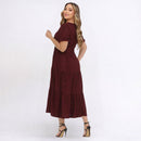 Vestido Midi Três Maria Laise Modesto Elegante Luxo