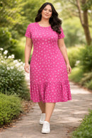 Vestido Midi Evangélico Plus Size Casual Básico Senhoras 52