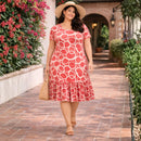 Vestido Midi Evangélico Plus Size Casual Básico Senhoras 52