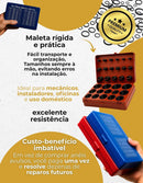 Kit Aneis Oring Milímetro Polegada Excelente Vedação 810 Pcs Azul E Vermelho Bradex