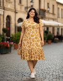 Vestido Midi Evangélico Plus Size Casual Básico Senhoras 52